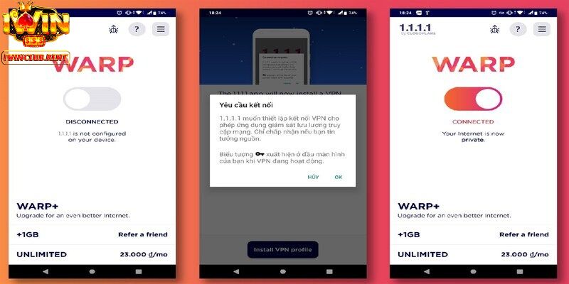 Chơi game mượt mà hơn với ứng dụng 1.1.1.1 